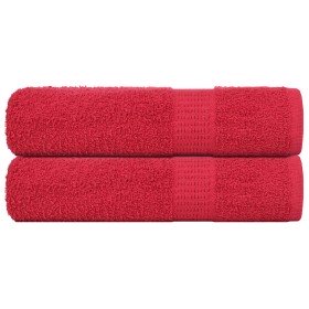 Toallas de baño FROGN 2 uds rojo 100x150 cm 360 g/m² en Toallas | Comprar online en Foru.es