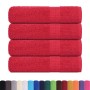 Toallas de baño FROGN 4 uds rojo 100x150 cm 360 g/m² en Toallas | Comprar online en Foru.es