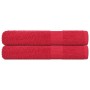 Toallas de sauna FROGN 2 uds rojo 80x200 cm 360 g/m² en Toallas | Comprar online en Foru.es