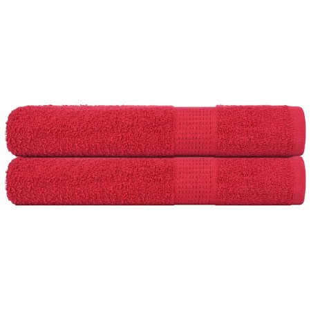 Toallas de sauna FROGN 2 uds rojo 80x200 cm 360 g/m² en Toallas | Comprar online en Foru.es