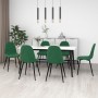 Sillas de comedor 6 unidades terciopelo verde oscuro en Sillas de comedor | Comprar online en Foru.es