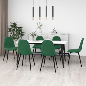 Sillas de comedor 6 unidades terciopelo verde oscuro en Sillas de comedor | Comprar online en Foru.es