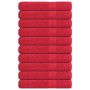 Toallas de sauna FROGN 10 uds rojo 80x200 cm 360 g/m² en Toallas | Comprar online en Foru.es