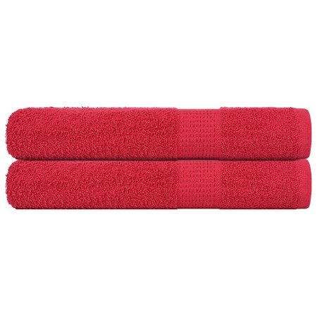 Toallas FROGN 2 uds rojo 100x200 cm 360 g/m² en Toallas | Comprar online en Foru.es
