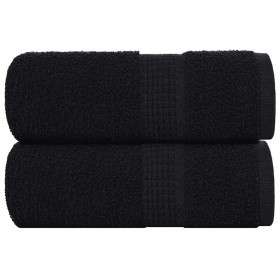Toallas de mano FROGN 2 uds negro 30x30 cm 360 g/m² en Toallas | Comprar online en Foru.es