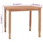 Mesa de jardín de madera maciza de teca 85x85x75 cm de vidaXL, Mesas de jardín - Ref: Foro24-315464, Precio: 177,08 €, Descue...