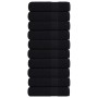 Toallas de mano FROGN 10 uds Negro 50x100 cm 360 g/m² en Toallas | Comprar online en Foru.es