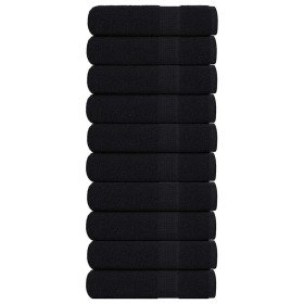 Toallas de mano FROGN 10 uds Negro 50x100 cm 360 g/m² en Toallas | Comprar online en Foru.es
