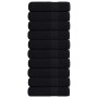 Toallas de ducha FROGN 10 uds negro 70x140 cm 360 g/m² en Toallas | Comprar online en Foru.es