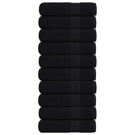 Toallas de baño FROGN 10 uds negro 100x150 cm 360 g/m² en Toallas | Comprar online en Foru.es