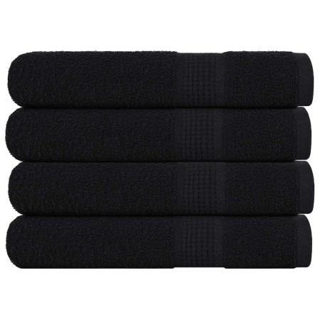 Toallas de sauna FROGN 4 uds negro 80x200 cm 360 g/m² en Toallas | Comprar online en Foru.es