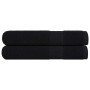 Toallas FROGN 2 uds negro 100x200 cm 360 g/m² en Toallas | Comprar online en Foru.es