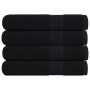 Toallas FROGN 4 uds negro 100x200 cm 360 g/m² en Toallas | Comprar online en Foru.es
