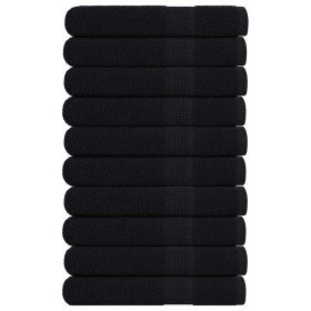 Toallas FROGN 10 uds negro 100x200 cm 360 g/m² en Toallas | Comprar online en Foru.es