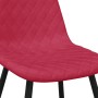 Sillas de comedor 6 unidades terciopelo rojo tinto en Sillas de comedor | Comprar online en Foru.es