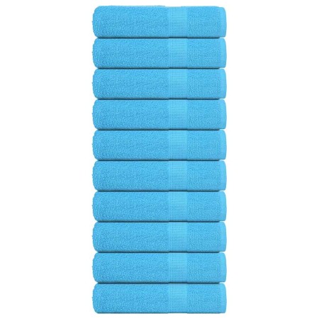 Toallas de ducha FROGN 10 uds turquesa 70x140 cm 360 g/m² en Toallas | Comprar online en Foru.es