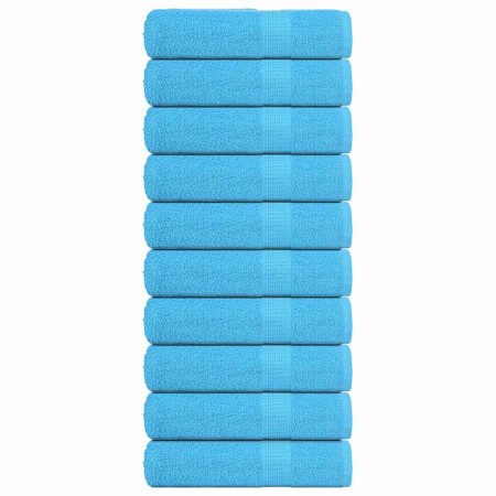 Toallas de baño FROGN 10 uds turquesa 100x150 cm 360 g/m² en Toallas | Comprar online en Foru.es