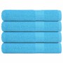 Toallas de sauna FROGN 4 uds turquesa 80x200 cm 360 g/m² en Toallas | Comprar online en Foru.es