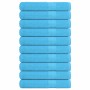 Toallas de sauna FROGN 10 uds turquesa 80x200 cm 360 g/m² en Toallas | Comprar online en Foru.es