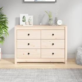 Aparador de madera maciza de pino 100x40x72 cm de vidaXL, Aparadores - Ref: Foro24-821764, Precio: 133,91 €, Descuento: %
