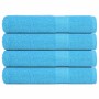 Toallas FROGN 4 uds turquesa 100x200 cm 360 g/m² en Toallas | Comprar online en Foru.es