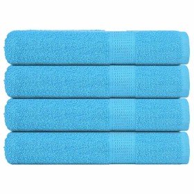 Toallas FROGN 4 uds turquesa 100x200 cm 360 g/m² en Toallas | Comprar online en Foru.es