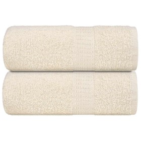 Toallas de mano FROGN 2 uds crema 30x30 cm 360 g/m² en Toallas | Comprar online en Foru.es