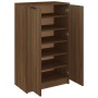 Mueble zapatero madera contrachapada marrón roble 59x35x100 cm de vidaXL, Armarios y almacenamiento - Ref: Foro24-817110, Pre...