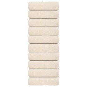 Toallas de baño FROGN 10 uds crema 30x30 cm 360 g/m² en Toallas | Comprar online en Foru.es