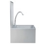 Fregadero lavamanos con grifo y dispensador de jabón acero inox de vidaXL, Fregaderos - Ref: Foro24-51114, Precio: 217,10 €, ...
