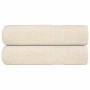 Toallas de mano FROGN 2 uds crema 50x100 cm 360 g/m² en Toallas | Comprar online en Foru.es
