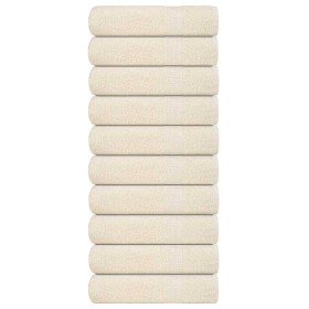 Toallas de mano FROGN 10 uds crema 50x100 cm 360 g/m² en Toallas | Comprar online en Foru.es