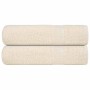 Toallas de ducha FROGN 2 uds crema 70x140 cm 360 g/m² en Toallas | Comprar online en Foru.es