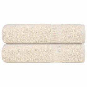 Toallas de ducha FROGN 2 uds crema 70x140 cm 360 g/m² en Toallas | Comprar online en Foru.es
