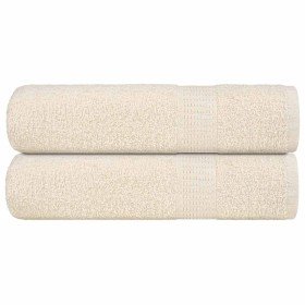 Toallas de ducha FROGN 2 uds crema 70x140 cm 360 g/m² en Toallas | Comprar online en Foru.es