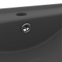 Lavabo de lujo con grifo cerámica gris oscuro 60x46 cm de vidaXL, Lavabos - Ref: Foro24-147027, Precio: 94,17 €, Descuento: %