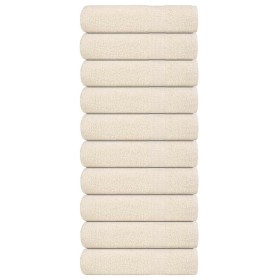 Toallas de ducha FROGN 10 uds crema 70x140 cm 360 g/m² en Toallas | Comprar online en Foru.es