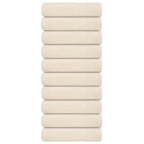Toallas de ducha FROGN 10 uds crema 70x140 cm 360 g/m² en Toallas | Comprar online en Foru.es