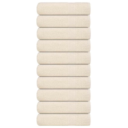 Toallas de ducha FROGN 10 uds crema 70x140 cm 360 g/m² en Toallas | Comprar online en Foru.es