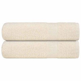 Toallas de baño FROGN 2 uds crema 100x150 cm 360 g/m² en Toallas | Comprar online en Foru.es