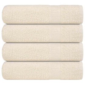 Toallas de baño FROGN 4 uds crema 100x150 cm 360 g/m² en Toallas | Comprar online en Foru.es