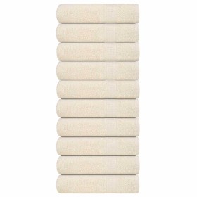 Toallas de baño FROGN 10 uds crema 100x150 cm 360 g/m² en Toallas | Comprar online en Foru.es