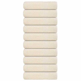 Toallas de baño FROGN 10 uds crema 100x150 cm 360 g/m² en Toallas | Comprar online en Foru.es