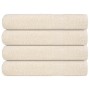 Toallas de sauna FROGN 4 uds crema 80x200 cm 360 g/m² en Toallas | Comprar online en Foru.es