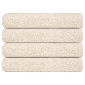 Toallas FROGN 4 uds crema 100x200 cm 360 g/m² en Toallas | Comprar online en Foru.es