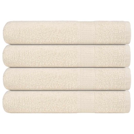 Toallas FROGN 4 uds crema 100x200 cm 360 g/m² en Toallas | Comprar online en Foru.es