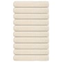 Toallas FROGN 10 uds crema 100x200 cm 360 g/m² en Toallas | Comprar online en Foru.es