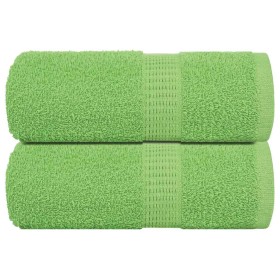Toallas de mano FROGN 2 uds verde manzana 30x30 cm 360 g/m² en Toallas | Comprar online en Foru.es