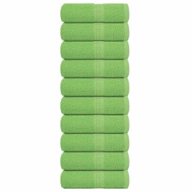 Toallas de mano FROGN 10 uds verde manzana 30x30 cm 360 g/m² en Toallas | Comprar online en Foru.es
