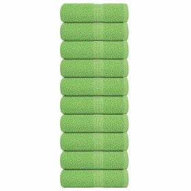 Toallas de mano FROGN 10 uds verde manzana 30x30 cm 360 g/m² en Toallas | Comprar online en Foru.es